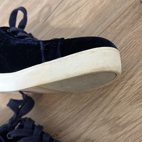 CIRCUS by Sam Edelman Womens CAPRICE Velvet Midnight Blue Tennis Shoes - Picture 6 of 11